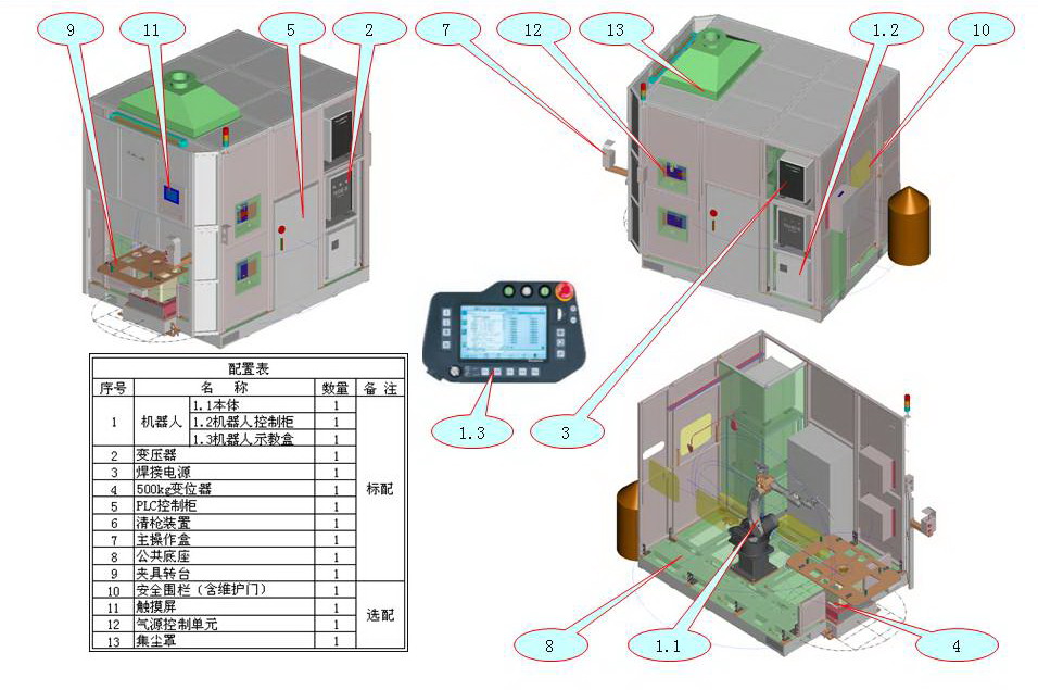 機器人標準焊接系統水平回轉系統(圖3)